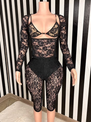 Midnight Muse Lace Set