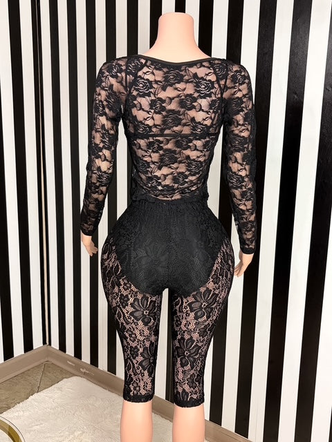 Midnight Muse Lace Set