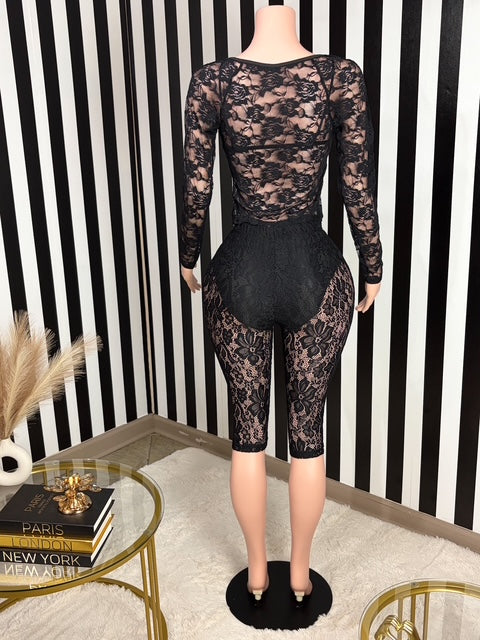 Midnight Muse Lace Set