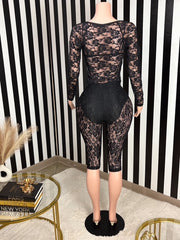 Midnight Muse Lace Set