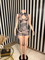 Oriental Nights Mini Dress