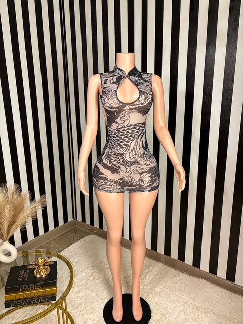 Oriental Nights Mini Dress