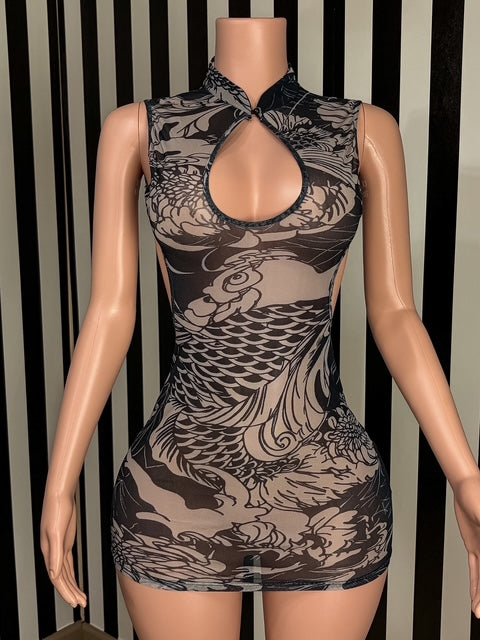 Oriental Nights Mini Dress